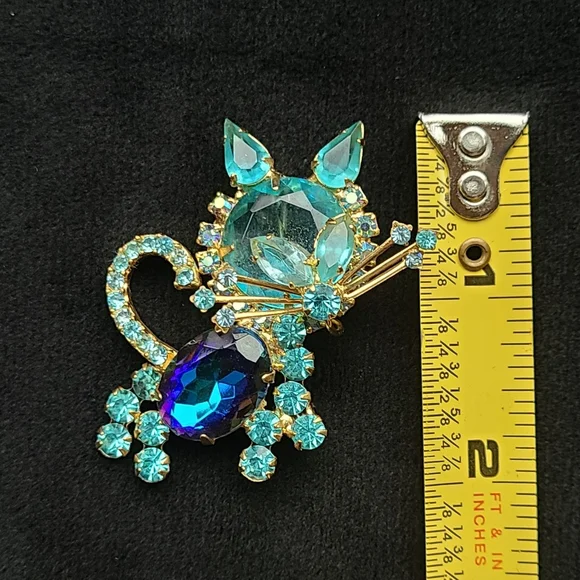 Juliana Cat Brooch Vintage RARE ! - Picture 2 of 5